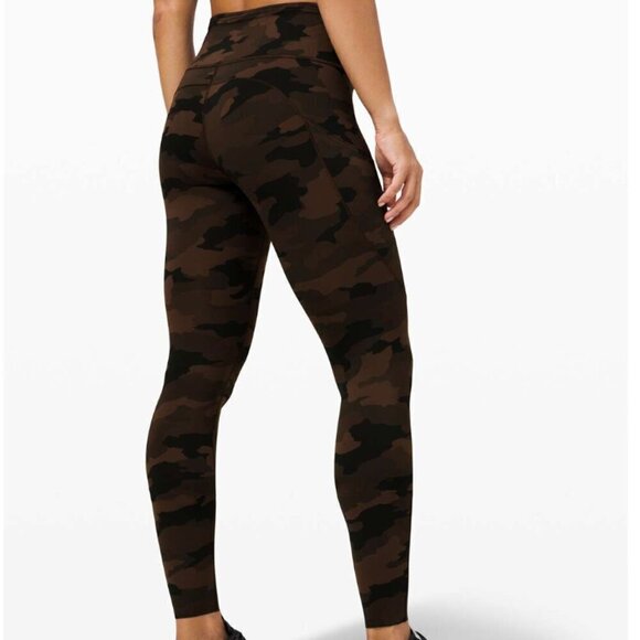Lululemon Fast and Free Tight 28" *Non-Reflective Heritage 365 Camo Brown Earth - Picture 8 of 8